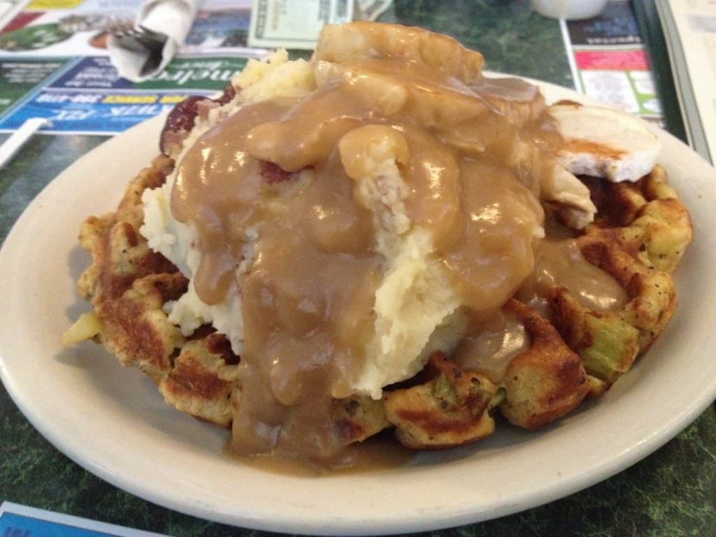 Dressing Turkey Waffle from Metro Diner Photo: Maralyn D. Hill