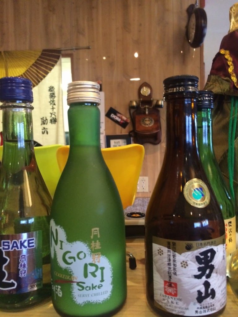 Excellent selection of sake at Domo