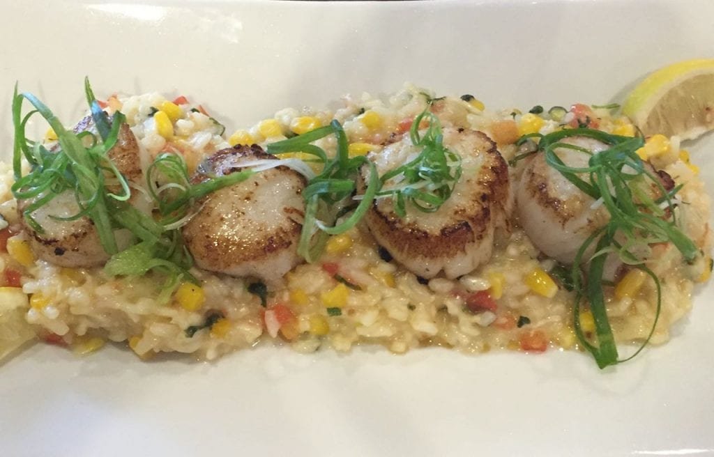 Scallops and Rissotto by Maralyn D. Hill