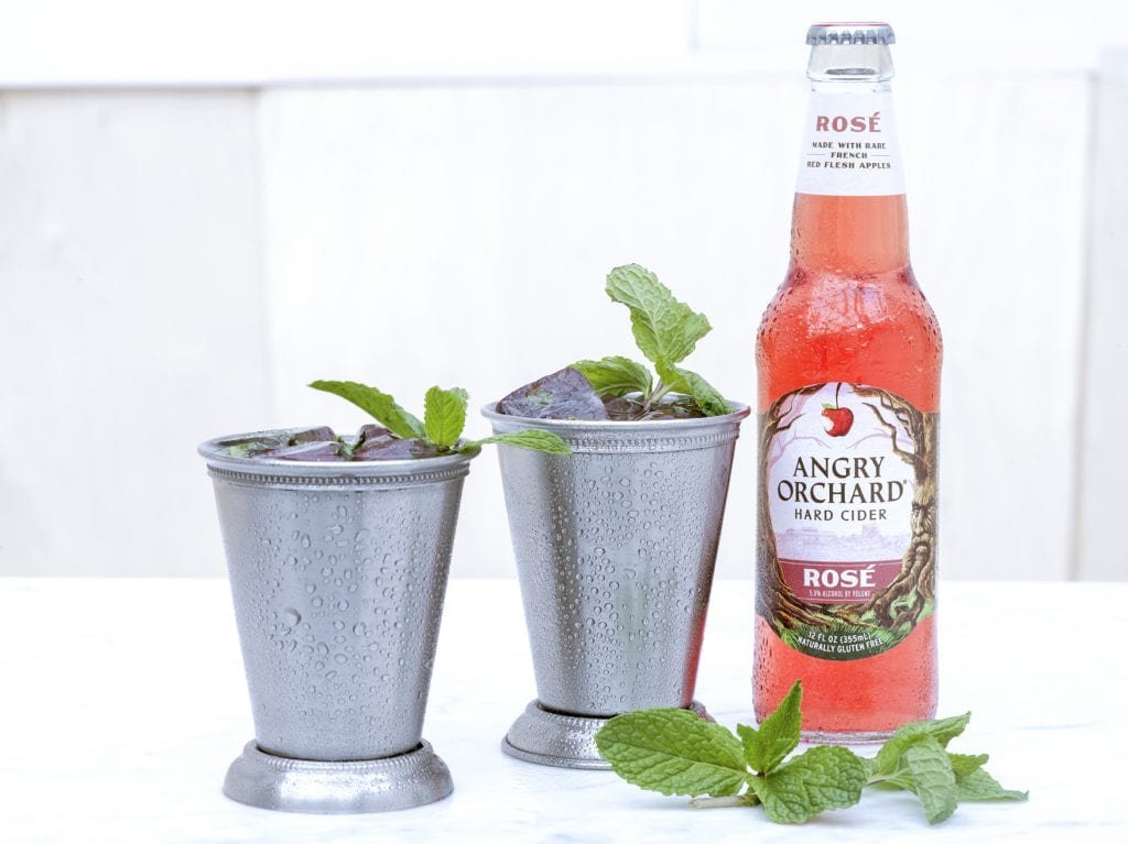 Rose Cider Julep from Angry Orchard