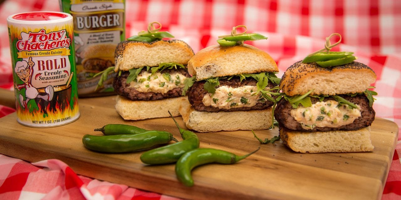 Tony Chachere’s Stuffed Bold Burger