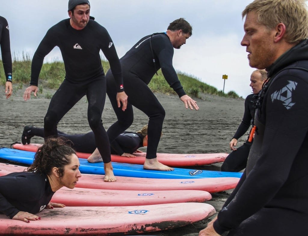 Lessons on the sand Photo: Robyn Schneider